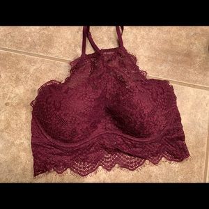 PINK Victoria Secret lace halter bra